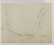 262 Kaart van de rivier de Lek bij Amerongen, met weergave van een verlegging van de rivier naar het zuiden, door ...